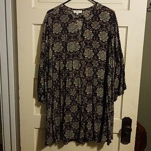 Umgee 1X navy tunic style dress